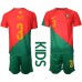 Portugal Pepe #3 Replika Babykläder Hemma matchkläder barn VM 2022 Korta ärmar (+ Korta byxor)